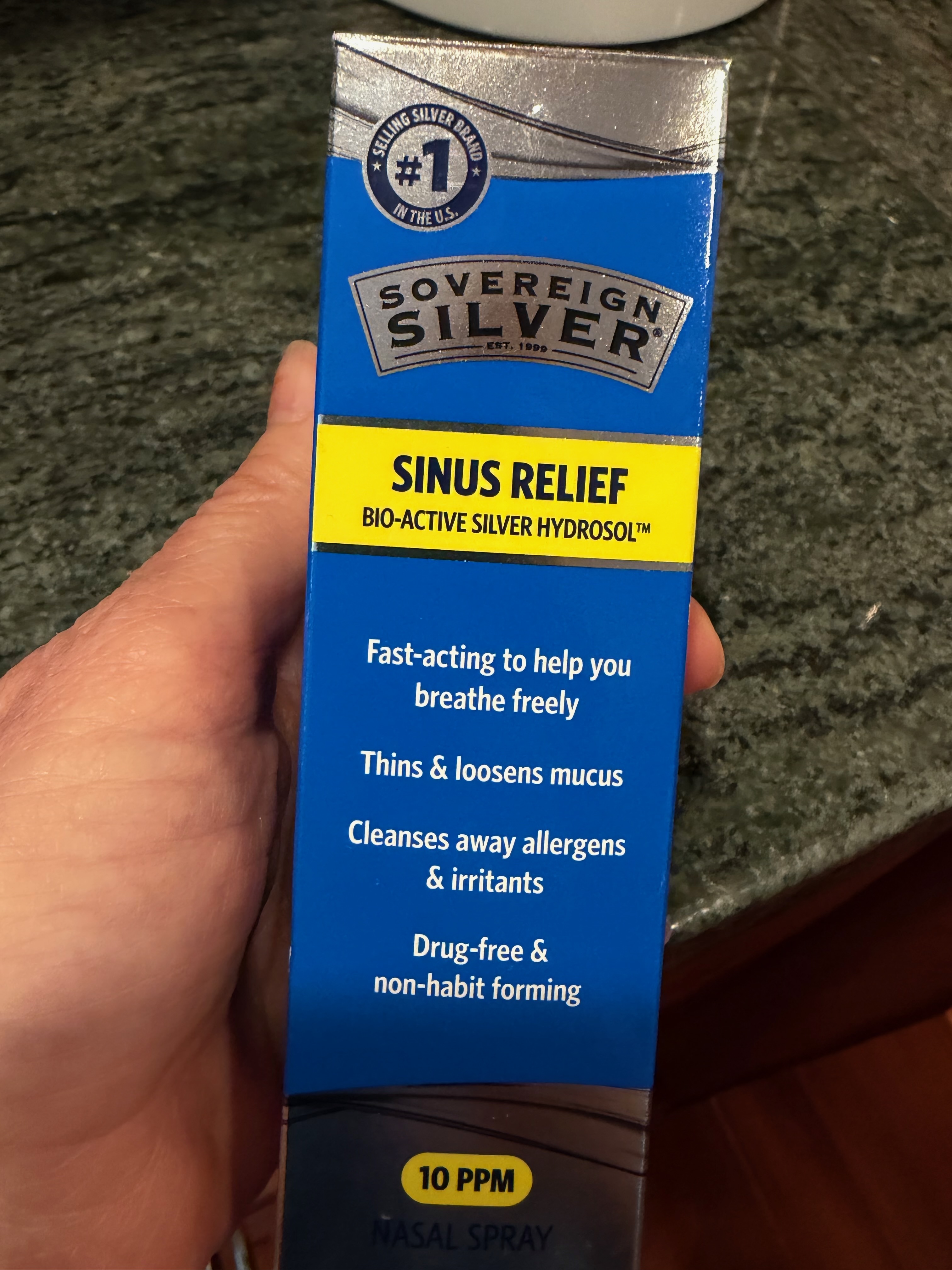 Sovereign Silver Sinus Relief nasal spray